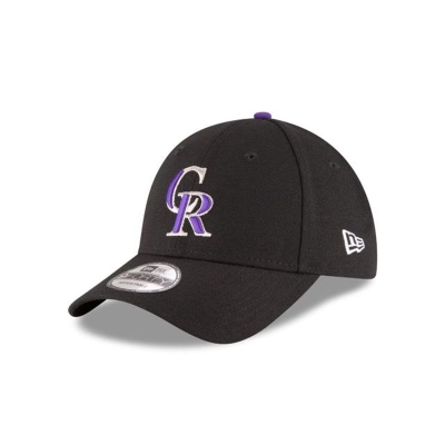 Black Colorado Rockies Hat - New Era MLB The League 9FORTY Adjustable Caps USA5128430